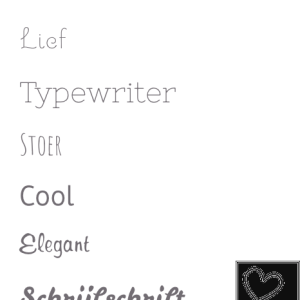 lettertype armband kusterug