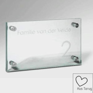 Naambordjes voor bij de voordeur 25x15 cm