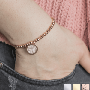 vingerafdruk op armband