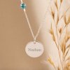 ketting met naam en geboortesteen