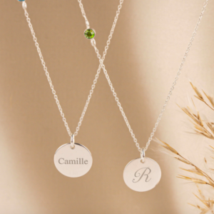 ketting met naam en geboortesteen