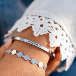 slavenarmband zilver kusterug